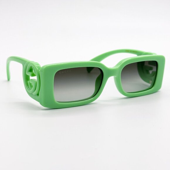 NEW GUCCI GG1325S 004 WOMEN GREEN SUNGLASSES GUCCI - Picture 8 of 15
